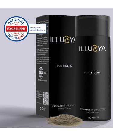 ILLUSYA Loose Hair Fibers - Premium Hair Thickening in Light Brown | Full Hair in Seconds - Buy Online on GoSupps.com
