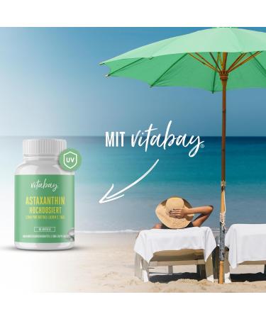 Buy Vitabay Astaxanthin 12mg - High-Dose Vegan Softgel Capsules (270 Pack) - Natural Antioxidants for Optimal Health - Buy Online on GoSupps.com