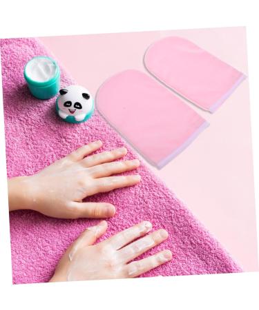 Moufles Hydratantes de Spa en Paraffine Taille 25x15 Cm Soin des Mains Femmes Bain Paraffine Mains Rose Bord Blanc - Buy Online on GoSupps.com