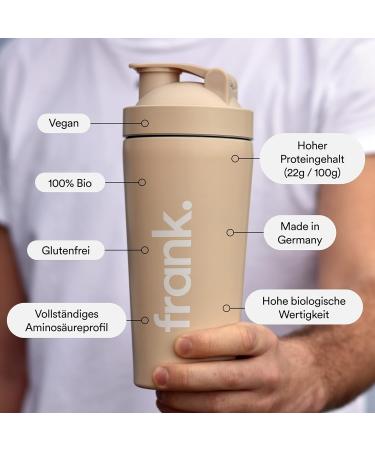 Frank Protein Vegan Bio Protein Powder - 22g Protein/Serving Neutral Taste 2 x 500g - Best for International Shipping - Buy Online on GoSupps.com