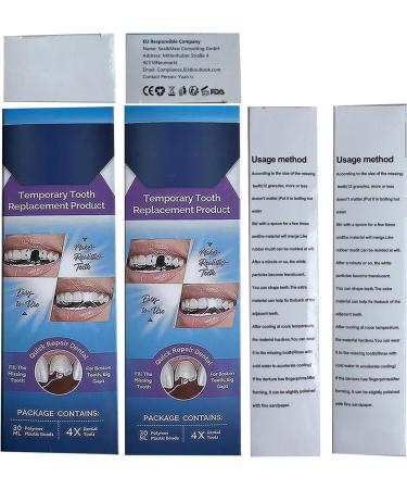 Buy Temporary Tooth Repair Kit | Dental Adhesive Set & Formable False Teeth for Quick Fixes - Buy Online on GoSupps.com