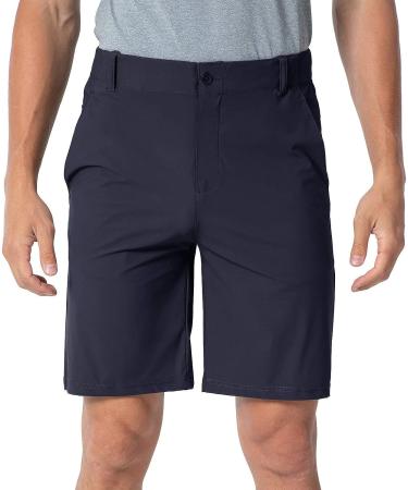 Rdruko Men's Golf Shorts Stretch Quick Dry 9 Work Casual Shorts - Navy - Size 34 - Buy Online on GoSupps.com