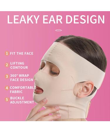 Yianyal Face Lifter - Reusable Face Lifting Bandage - Chin up Masque for Double Chin Reduction Slimming Face Strap for Women and Men - Buy Online on GoSupps.com