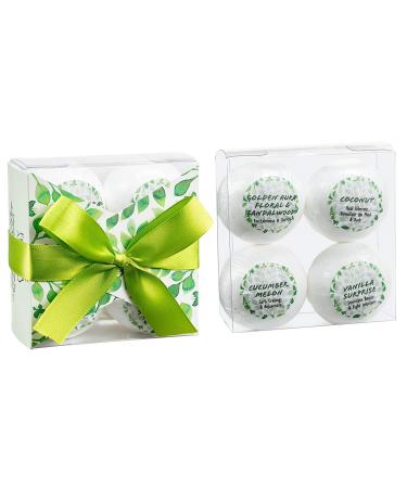 Tranquility Home Spa Bath Gift Basket Bath Bombs Stocking Stuffer Holiday Bath Fizzies Set - Coconut  Cucumber Melon  Vanilla  and Sandalwood - Luxury Bath & Body Set for Women  Gifts for Women Green - Buy Online on GoSupps.com