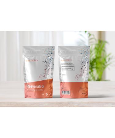 beLIVELY Resveratrol Powder | 50g Premium trans-Resveratrol | High dosage | Laboratory tested in Germany