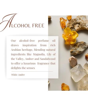 ARABIAN PERFUMES & OILS White Ambre Perfume Oil - Floral Luxurious Fragrance Oil for Men and Women - Travel Size Perfume 0.10 Fl. Oz. - Buy Online on GoSupps.com