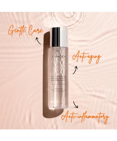 CHADO Micellar Water | Gentle Facial Cleanser & Makeup Remover for Sensitive Skin | Alcohol-Free Cruelty-Free | Revitalizing for All Skin Types 100 ml - Buy Online on GoSupps.com