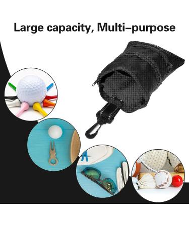 Black Golf Storage Handbag with Zipper Pocket and Gear Clip Hook - Buy Online on GoSupps.com