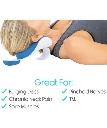 Neck and Shoulder Relaxer Cervical Traction Device for Pain Relief Neck Support Muscle Tension Relieves Device Head Pillow - Buy Online on GoSupps.com
