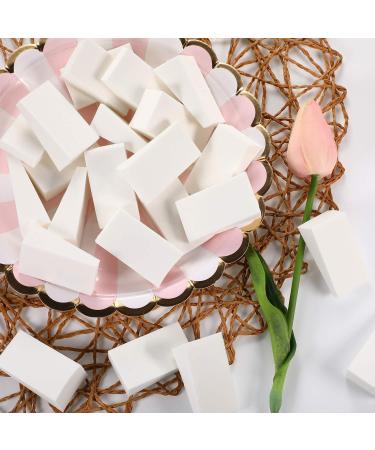 100 Pieces Latex Makeup Foam Wedges | Cosmetic Sponges for Foundation | Beauty Tools (White) - Buy Online on GoSupps.com