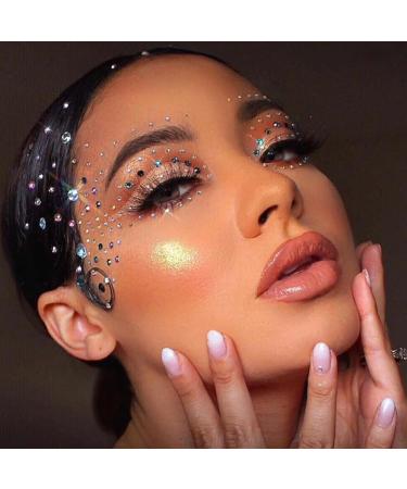 WUIOS Mermaid Face Gems Stick Jewels for Women - Self-Adhesive Festival Face and Breast Gems, Perfect for Cosplay, Rave, and Club Parties - Buy Online on GoSupps.com