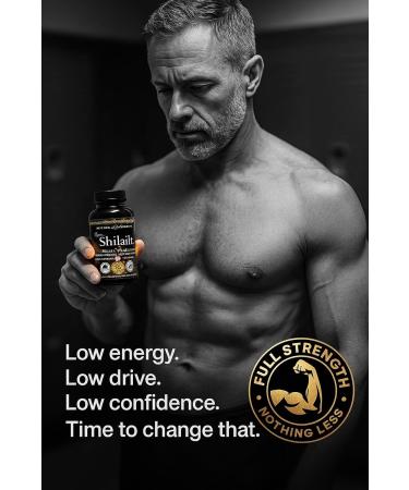 Natural Testosterone Support Energy Detox Vitality Full Strength Shilajit Ultra Gold + 60 Lab Tested Purified Capsules |The Clean Resin Upgrade|Himalayan 500mg 50% Fulvic Acid Moksha Ayurveda - Buy Online on GoSupps.com