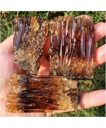 Gemstones and Crystals 50-400g Natural Yellow Amber Calcite Raw Stone Crystal Gem Collection of Rough Rock Specimens Home Decor QINTINYIN Stone Mineral Specimen (Color : 100-130g) - Buy Online on GoSupps.com