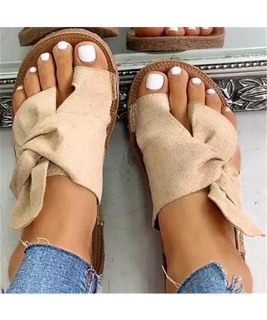 Women's Big Toe Correction Bunion Splint Sandals | Three Arch Support | Breathable Flip Flop Beach Sandals - Brown1 - Buy Online on GoSupps.com