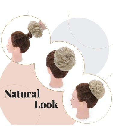 Silk-Co Hair Part with Rubber Band Wavy Soft Dutt Hair Extensions for Messy Bun Updos | 45g Thickening Hair Accessories - Buy Online on GoSupps.com
