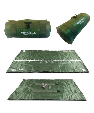 Rigged and Ready Big Fish Travel Abhakatmatt Max. Land mat 125 x 70 cm (folded 40 x 16 cm).280 g S-Toncarabiner compact light easy to wear