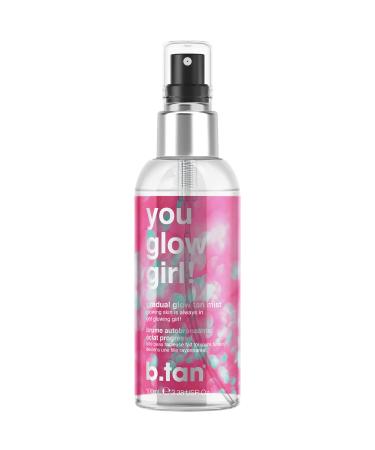 b.tan Face Self Tanner | You Glow Girl Face Tanner Spritz - Lightweight, Daily Gradual Sunless Tanner Mist For Glowing Skin All Day Long, Provides a Quick Drying, Streak-Free Appearance, Vegan, 100 ml