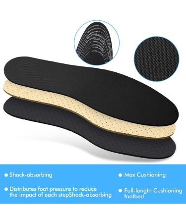 Buy WLLHYF Soft Latex Shoe Insoles - Breathable & Trim to Fit Replacement Pads for Sneakers Flats & More - Ideal for Women Men & Kids - International Shipping Available - Buy Online on GoSupps.com