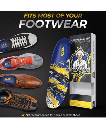 Plantar Fasciitis Insoles for Men & Women - High Arch Support, Orthotic Shoe Inserts for Plantar Fasciitis Relief - L Size (Men 11-12.5 | Women 12-13.5) - Buy Online on GoSupps.com