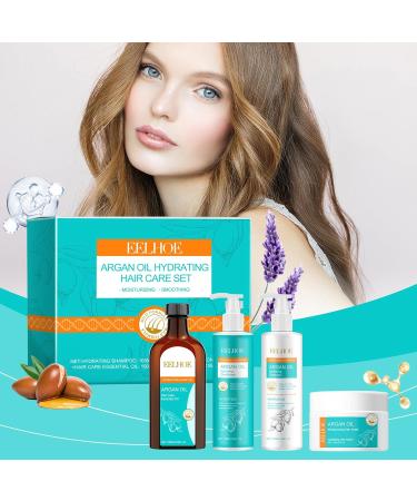 Argan Oil Hair Care Kit - Hair Travel Kit - Gently cleanses increases shine controls frizz restores penetrating moisture to hair oil with - Buy Online on GoSupps.com