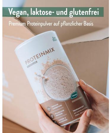 LiveFresh Chocolate Protein Powder (450g) | Vegan Meal Replacement | 29g Protein from Rice Soy Pea & Hemp - Buy Online on GoSupps.com