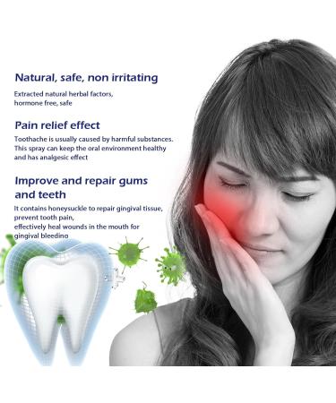 2pcs Oral Care Spray Toothache Relieving Spray Strong Pain Relief for Toothache Tooth Numbing Spray Instant Teeth Treatment Relief Toothache Sprays Rapid Relief Dental Spray Tooth Pain Relief Spray - Buy Online on GoSupps.com
