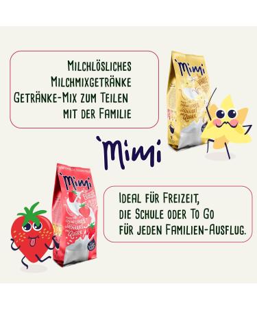 Mimi Mixed Drinks Pack of 8 - Milk Powder Mix (2 Packs x 400g) Banana Strawberry Mango Vanilla - Value Pack - Ideal for Leisure School or Take Away for Every Excursion - Buy Online on GoSupps.com