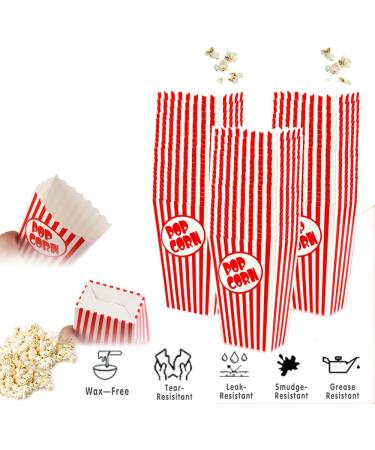 50 Pcs Popcorn Boxes for Party 5.5 Inches Tall Red & White Striped Popcorn Bags Mini Popcorn Buckets & Popcorn Bowl for Movie Theater Home Carnival Decorations (50) - Buy Online on GoSupps.com