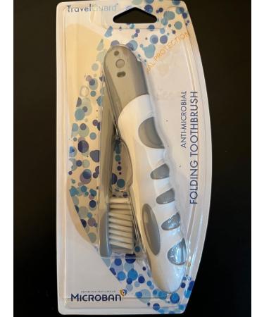 Sprayco Microban Travel Toothbrush - Antibacterial Protection - 1 Count - Buy Online on GoSupps.com