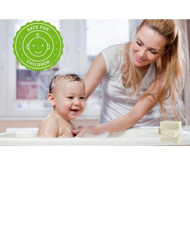 Truly Natural Unscented Bar Soap - 9 Big Bars Sensitive Skin & Eczema Safe Organic Castile Fragrance & Dye Free Made in USA - Buy Online on GoSupps.com