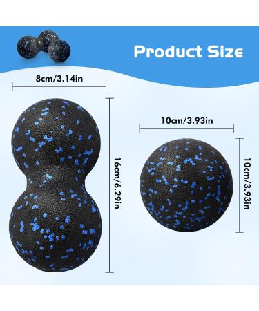 Fascia Ball Set - 2-Piece Massage Ball Set for Feet Peanut & 7cm Balls - Muscle Relaxation & Pain Relief - Buy Online on GoSupps.com