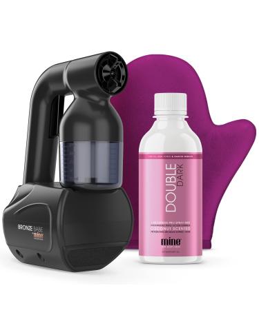 MineTan | Bronze Babe Home Spray Tan Kit Black: Portable Self Tanner  Personal At Home Spray Tan Gun w/ 8oz Double Dark Pro Spray Tan Solution  Works W/All Sunless Tanning Solutions  Mobile Spray Tan