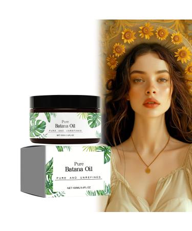 Raw Batana Oil for Hair Growth Hair Butter with Pure Batana Oil Natural Hair Growth Oil Effective Against Regional Alopecia Soothe Scalp 100ml