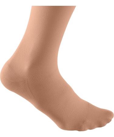 Medi Duomed Basic Thigh-High Compression Stockings with Lace - Unisex CCL2 Long Socks for Women & Men | Caramel | Size V - Buy Online on GoSupps.com