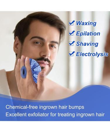 Exfoliating Brush for Razor Bumps & Ingrown Hair Treatment - Dark Blue - Buy Online on GoSupps.com