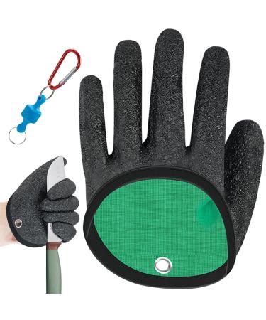 GKZB fishing gloves Angller gloves waterproof fishing glove predatory fish stab -resistant bite -proof with a magnetic closure for the safe handling of Hecht Wels Zander