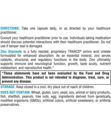 XYMOGEN Zinc Glycinate 20mg Chelated Zinc Supplement - Enhanced Absorption for Reproductive & Immune Support - 120 Vegan Capsules - Buy Online on GoSupps.com