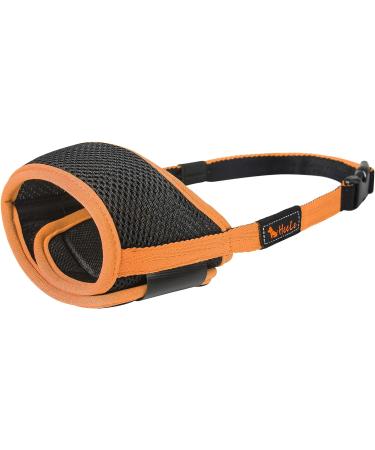 Heele Adjustable Dog Muzzle - Breathable & Safe XS Orange for Small/Medium Dogs | Prevent Biting Chewing & Barking - Buy Online on GoSupps.com