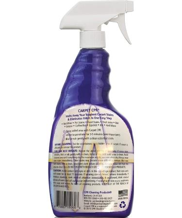Carpet CPR Spot & Stain Remover (32 oz.) - Eliminates Stains & Odors Instantly | For Carpet, Rugs, & Car Mats | Removes Toughest Spots Permanently - Buy Online on GoSupps.com