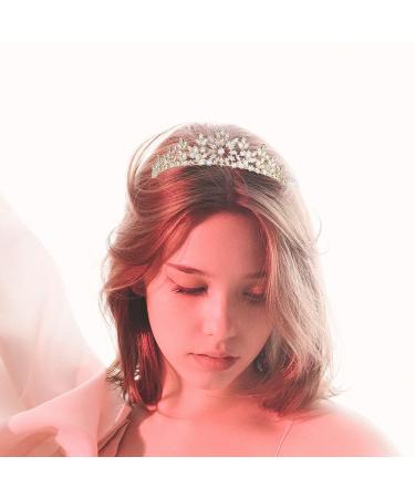 QXMYOO Small Wedding Tiara for Women - 5A Cubic Zirconia Bride Headpiece for Quinceanera 2023 (Gold) - Buy Online on GoSupps.com