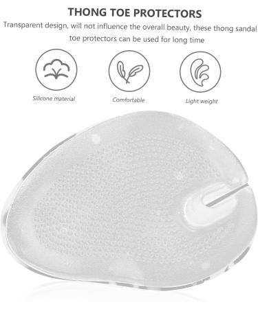 FOMIYES Silicone Toe Pads - Non-Slip Clip Toe Guards for Thong Sandals & Flip-Flops - 4 Pairs Clear Cushion Protectors - Buy Online on GoSupps.com