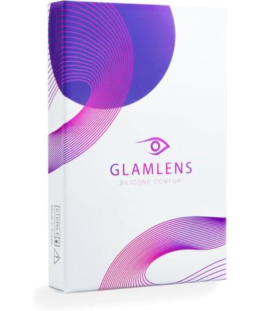 Glamlens Keira Gray Contact Lenses - Natural Gray Strong Coverage Silicone Hydrogel -5.00 Diopters 1 Pair (2 Pieces) Dia 14.20mm - Buy Online on GoSupps.com