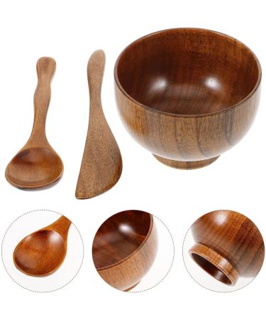 Kit Bol Masque Bois Spatule et Cuill re Ensemble 3 Pi ces pour Pr paration Masque Visage Accessoire Beaut pour Usage Domestique R utilisable - Buy Online on GoSupps.com