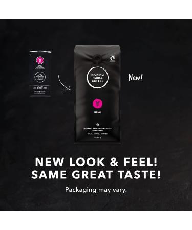 Kicking Horse Coffee Grizzly Claw Dark Roast Whole Bean 1 lb - Certified Organic Fairtrade Kosher Coffee & Hola Light Roast Whole Bean 1 lb - Certified Organic Fairtrade Kosher Coffee - Buy Online on GoSupps.com