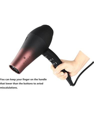 Salon Professional Hair Dryer with Ceramic Tourmaline Ionic & Powerful Blow Dryer Far Infrared Hair Dryer Contains 3 Heat&2 Speed 1Cool Button Setting 3 Blow Dry Attachment Like Diffuser for Hair Styling AC Motor 1875W - Buy Online on GoSupps.com