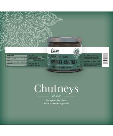 BY SUSANN S1 Asparagus Chutney Jar (150g) - Fruity Sweet & Spicy Taste Experience | International Shipping Available - Buy Online on GoSupps.com