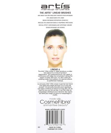 Artis Elite Linear 6 Makeup Brush Soft Liner for Upper/Lower Lash Line | Perfect for Wider Patterns & Special Effects Makeup - Buy Online on GoSupps.com