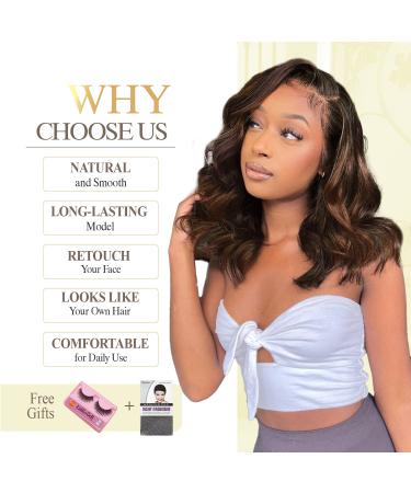 Quantum Love Short Loose Curly Body Wave Wig for Black Women - Mix Brown, 16 inches - Buy Online on GoSupps.com