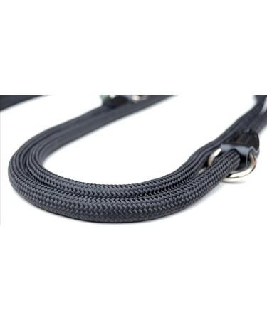 Leitengr n Dog Leash Derby | 2m Adjustable Nylon Leash for Medium to Large Dogs | Classic Black Dark Dove | Durable & Flexible Design - Buy Online on GoSupps.com