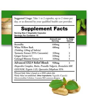 InflamEzze by Doctors Nutra - Turmeric & Curcumin - 60 Capsules (Gluten-Free) | Day or Night Support - Buy Online on GoSupps.com